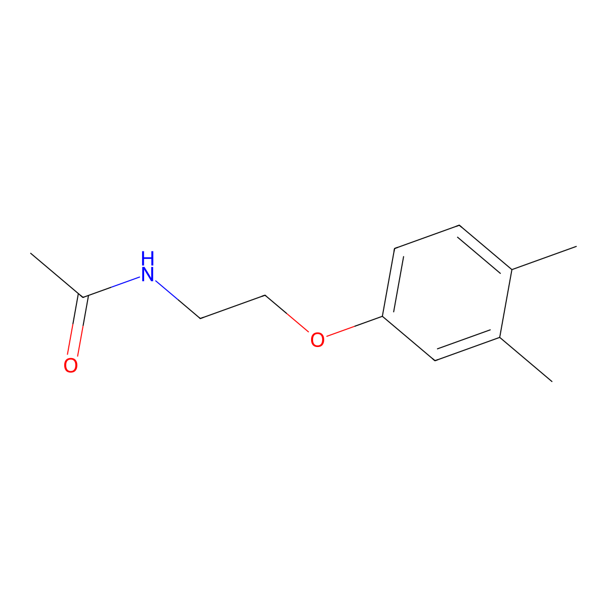 N-[2-(3,4-dimethylphenoxy)ethyl]acetamide molecular structure, CAS 296273-06-8