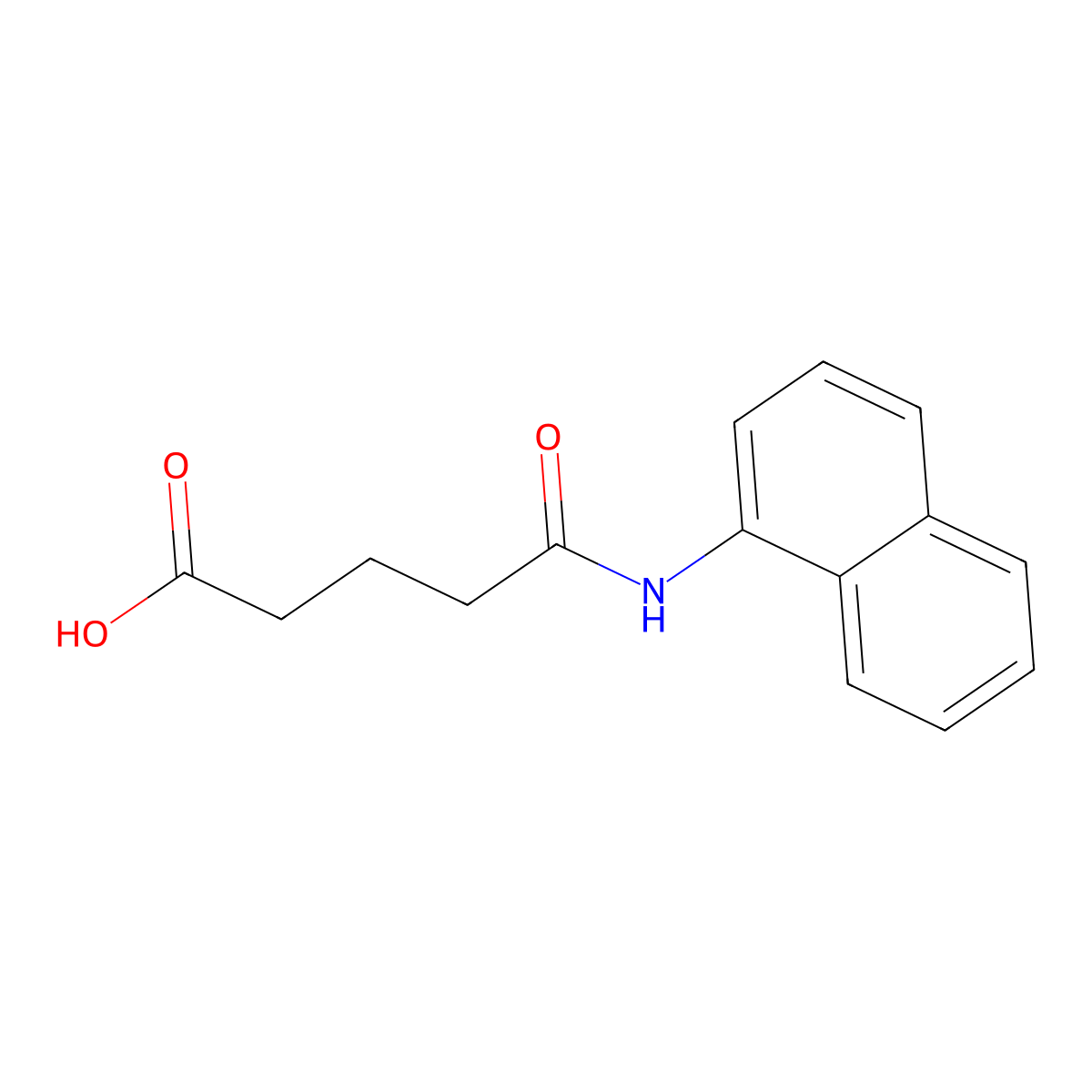 5-(1-Naphthylamino)-5-oxopentanoic acid molecular structure, CAS 296275-32-6