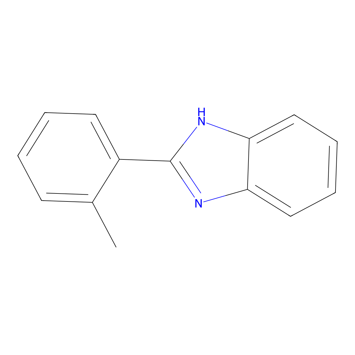 2-(2-Methylphenyl)-1H-benzimidazole molecular structure, CAS 2963-64-6