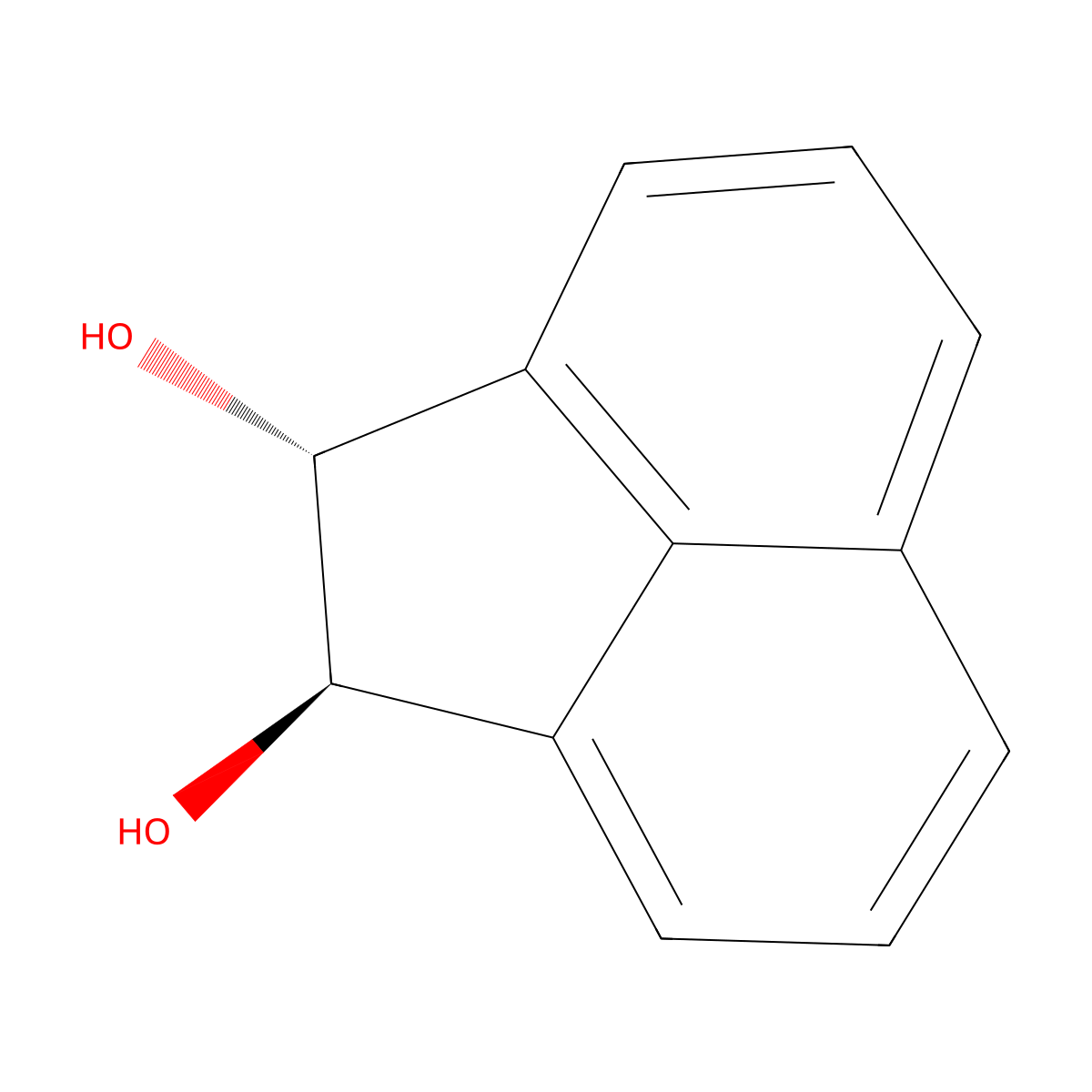 (+-)-trans-Acenaphthene-1,2-diol molecular structure, CAS 2963-87-3
