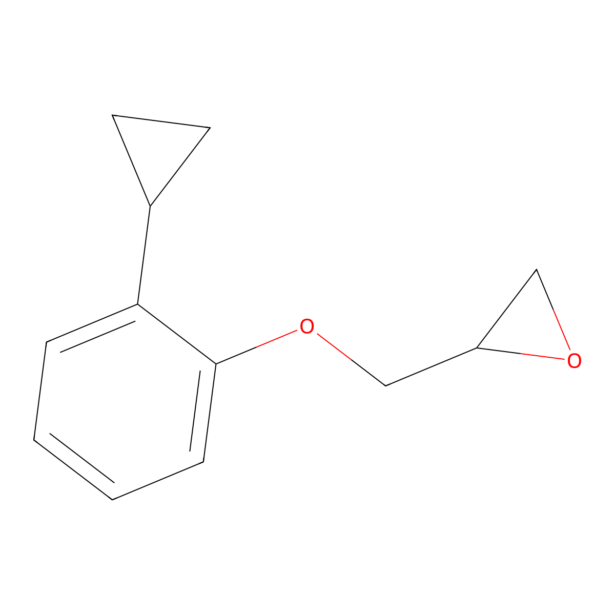 Oxirane, 2-[(2-cyclopropylphenoxy)methyl]- molecular structure, CAS 29632-50-6
