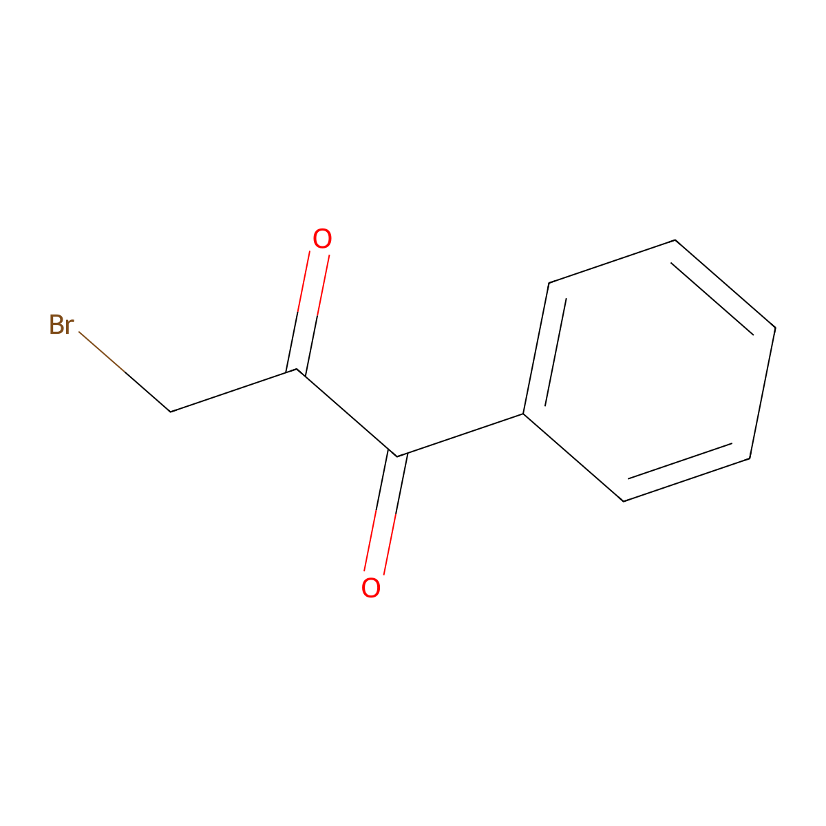 3-Bromo-1-phenylpropane-1,2-dione molecular structure, CAS 29634-62-6
