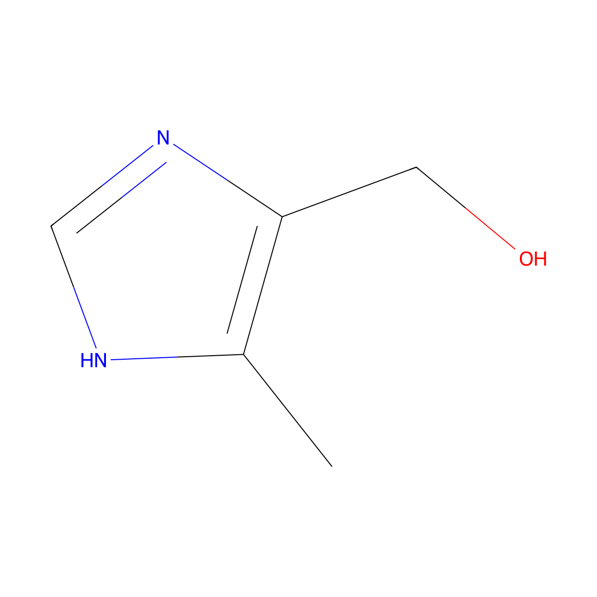 4-hydroxymethyl-5-methyl-1H-imidazole molecular structure, CAS 29636-87-1