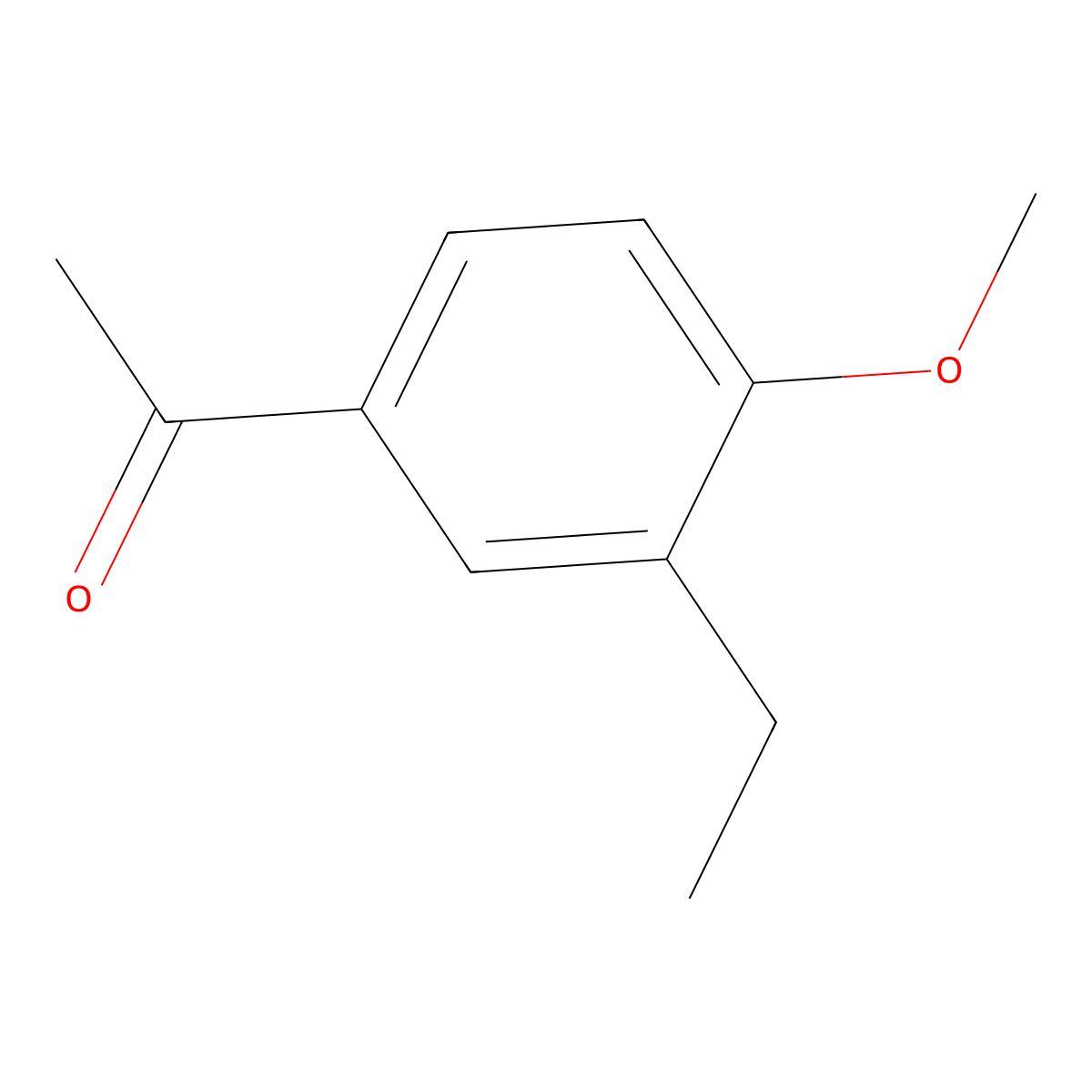 1-(3-Ethyl-4-methoxyphenyl)ethan-1-one molecular structure, CAS 29643-34-3