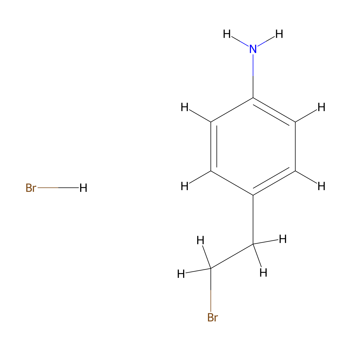 4-(2-Bromoethyl)aniline hydrobromide molecular structure, CAS 29644-22-2