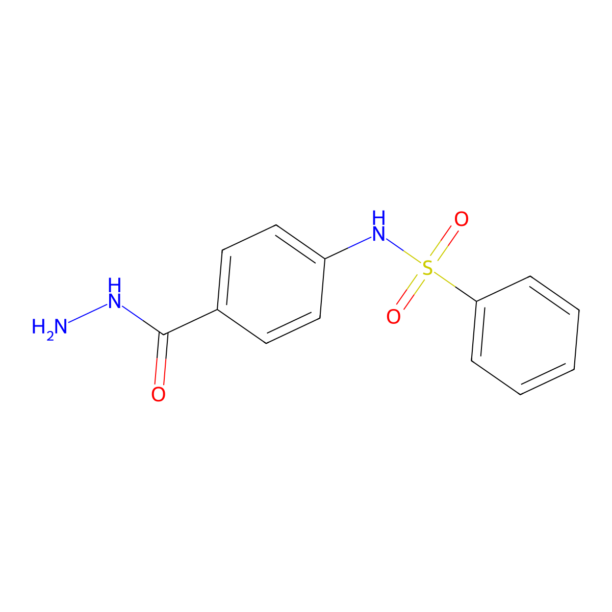 N-(4-(Hydrazinecarbonyl)phenyl)benzenesulfonamide molecular structure, CAS 29645-74-7