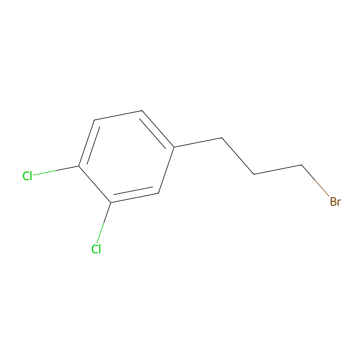 4-(3-bromopropyl)-1,2-dichloroBenzene molecular structure, CAS 29648-26-8