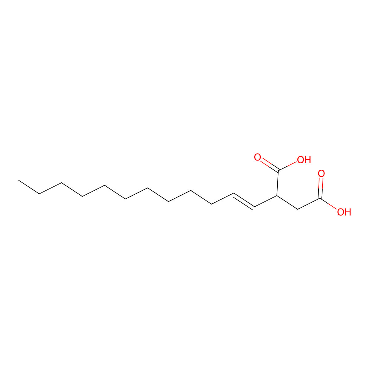 Butanedioic acid, 2-(dodecen-1-yl)- molecular structure, CAS 29658-97-7