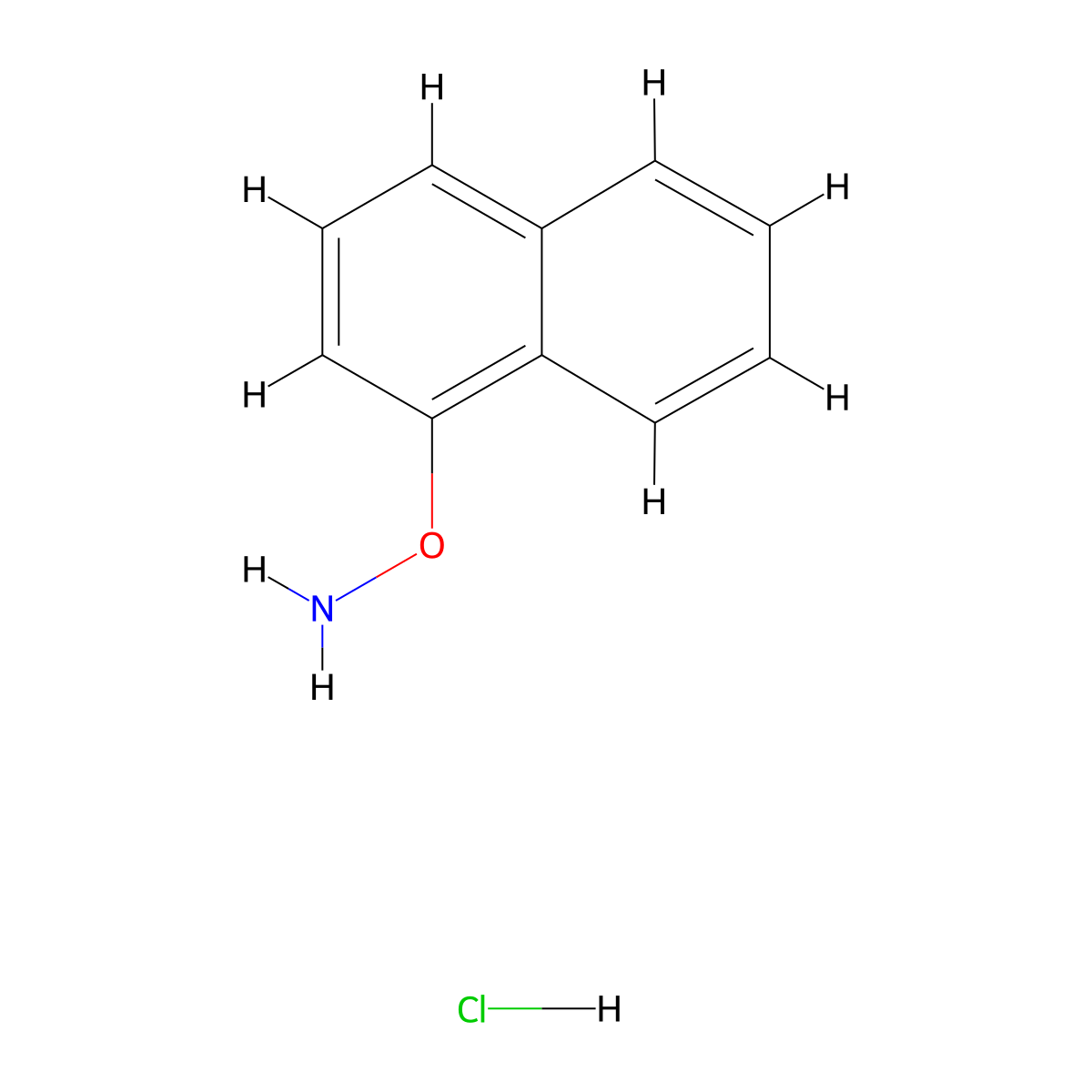 O-(1-Naphthyl)hydroxylamine Hydrochloride molecular structure, CAS 2966647-93-6