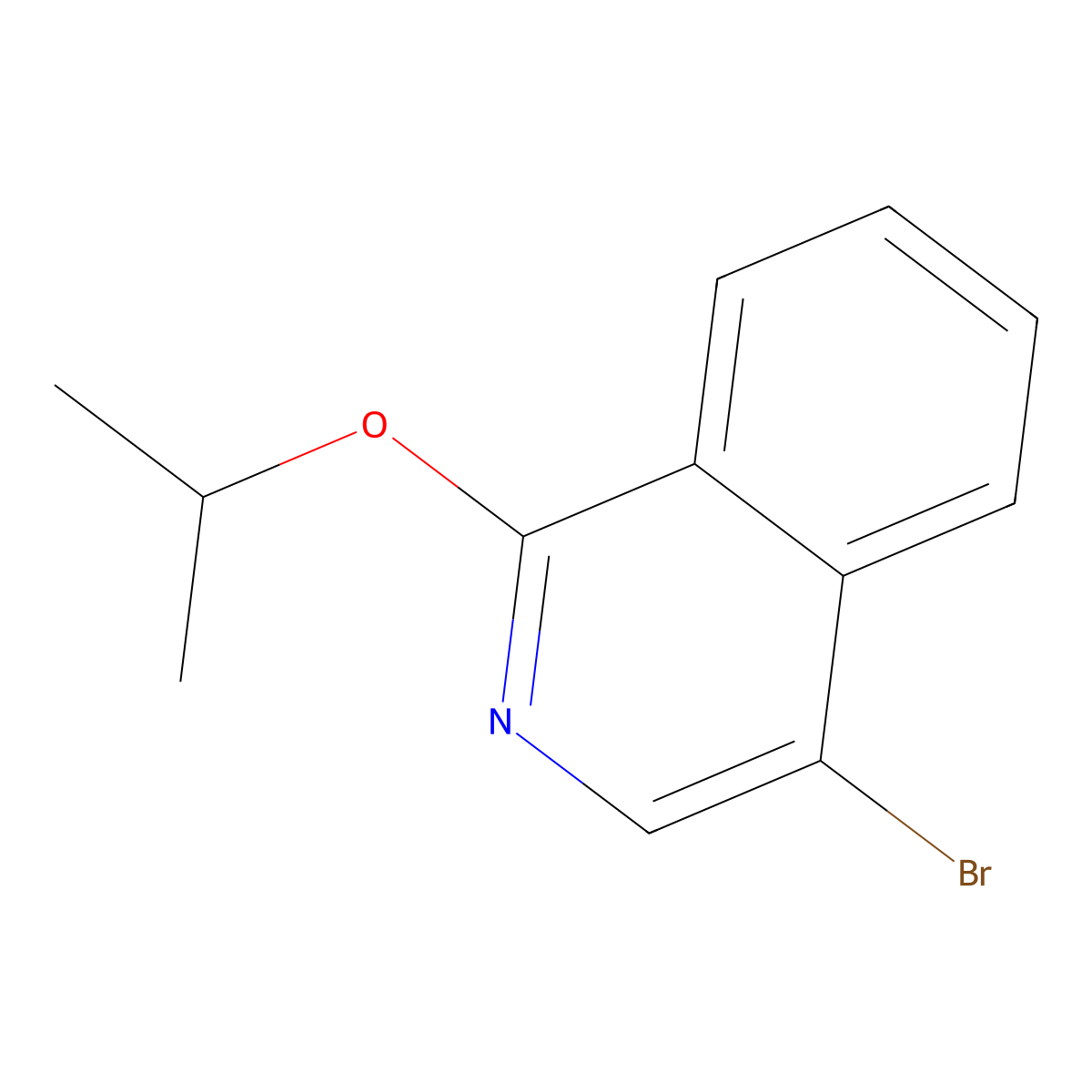 4-Bromo-1-isopropoxyisoquinoline molecular structure, CAS 2966773-61-3