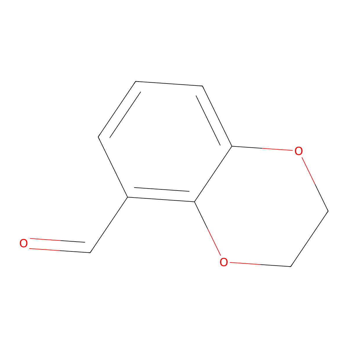 2,3-Dihydro-1,4-benzodioxine-5-carbaldehyde molecular structure, CAS 29668-43-7