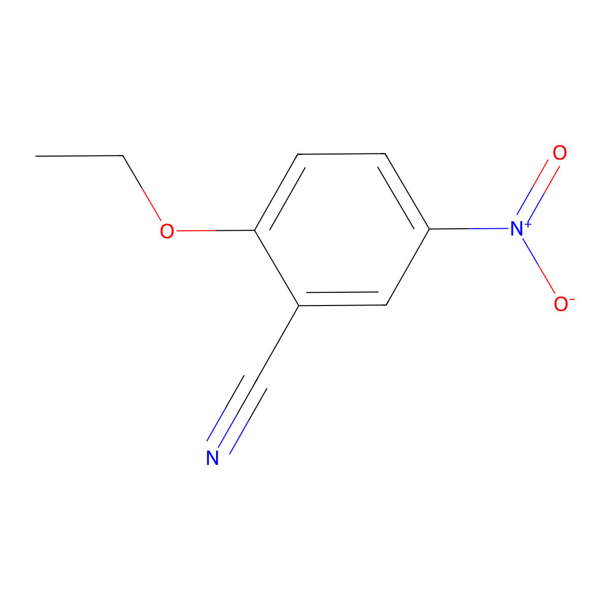 2-Ethoxy-5-nitrobenzonitrile molecular structure, CAS 29669-41-8