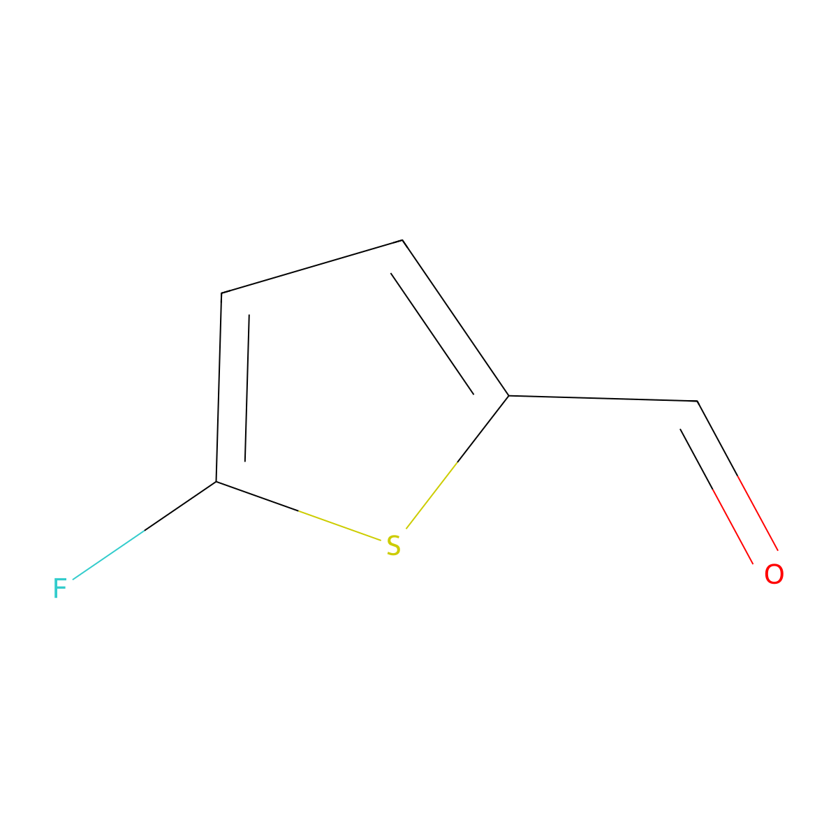 5-Fluorothiophene-2-carbaldehyde molecular structure, CAS 29669-49-6