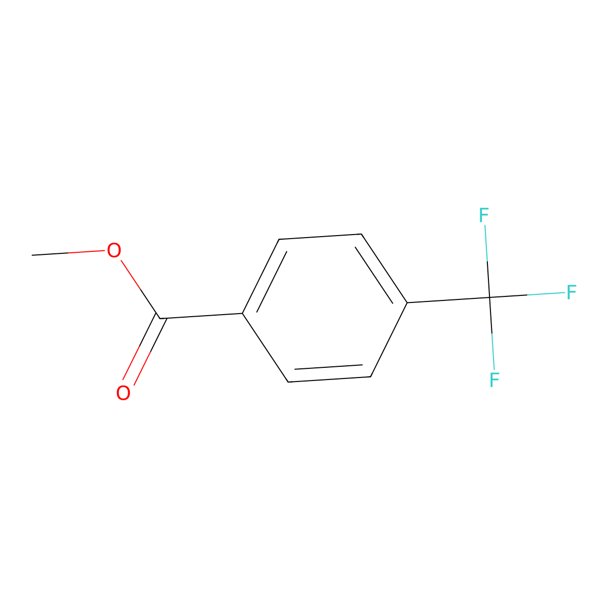 Methyl 4-(trifluoromethyl)benzoate molecular structure, CAS 2967-66-0