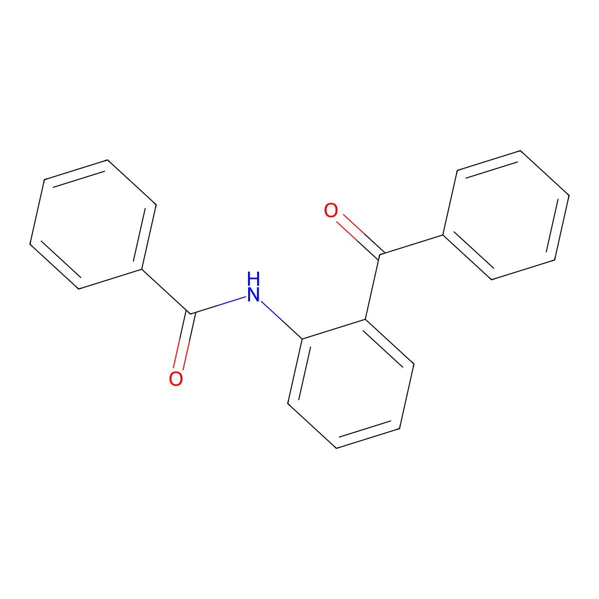 Benzamide, N-(2-benzoylphenyl)- molecular structure, CAS 29670-64-2