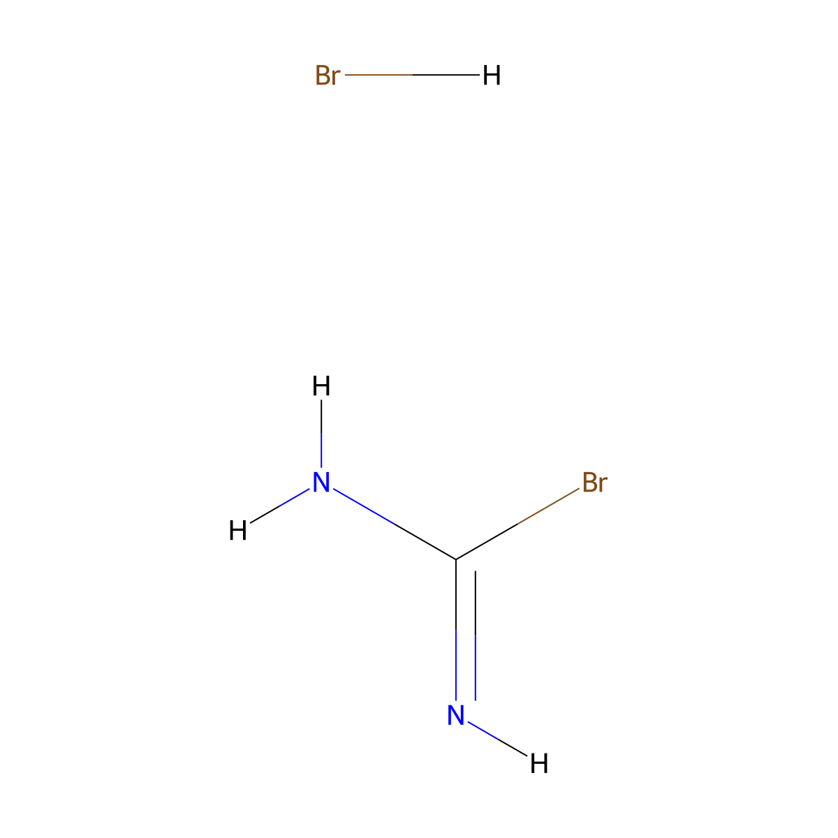 Carbamimidic bromide hydrobromide molecular structure, CAS 29671-93-0