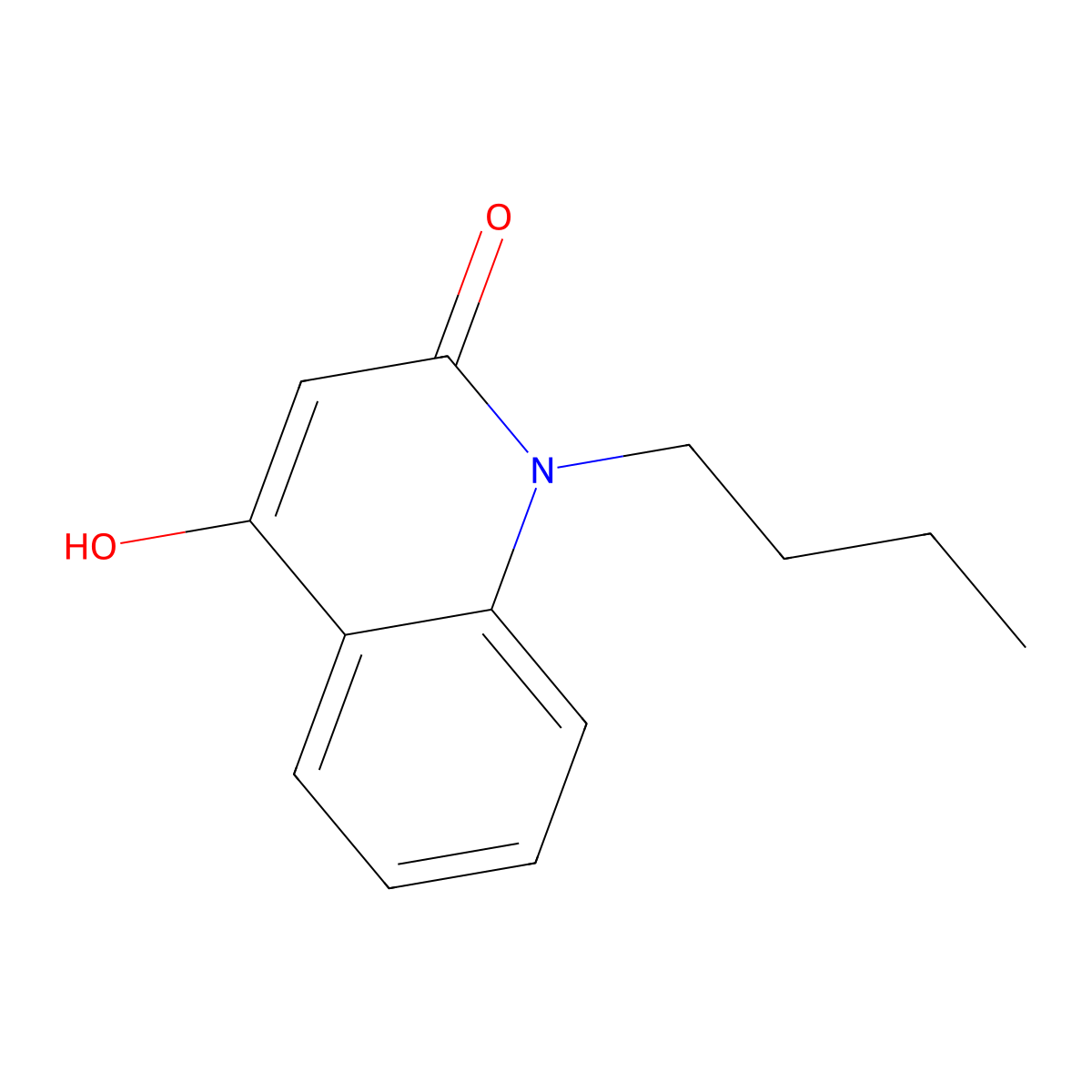 1-Butyl-4-hydroxy-2-quinolone molecular structure, CAS 296759-12-1