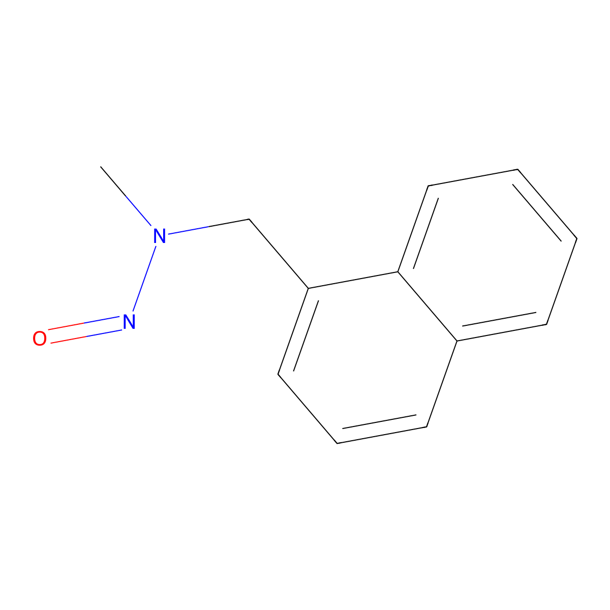 Methyl[(naphthalen-1-yl)methyl]nitrosoamine molecular structure, CAS 296760-88-8