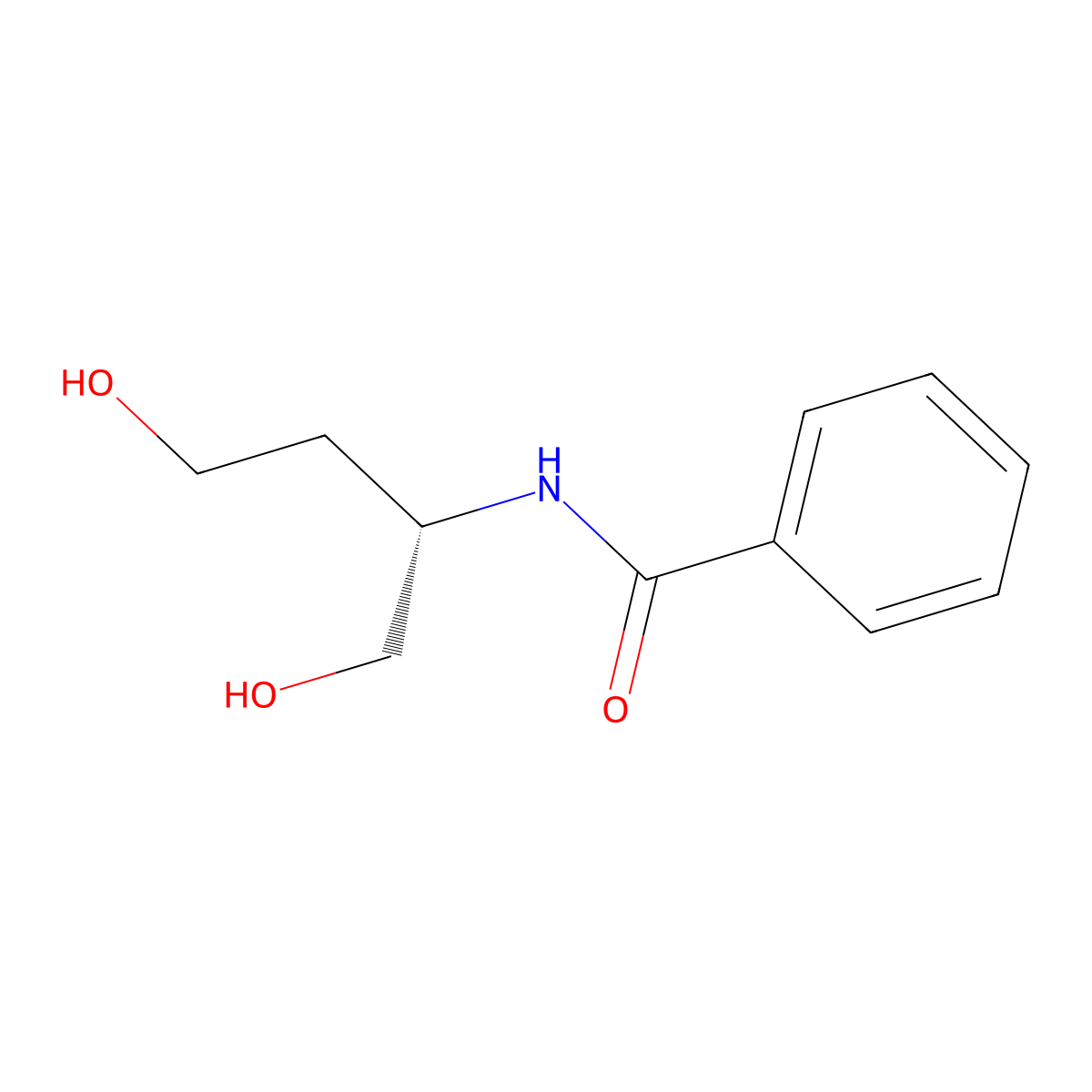 (S)-N-(1,4-dihydroxybutan-2-yl)benzamide molecular structure, CAS 296766-73-9