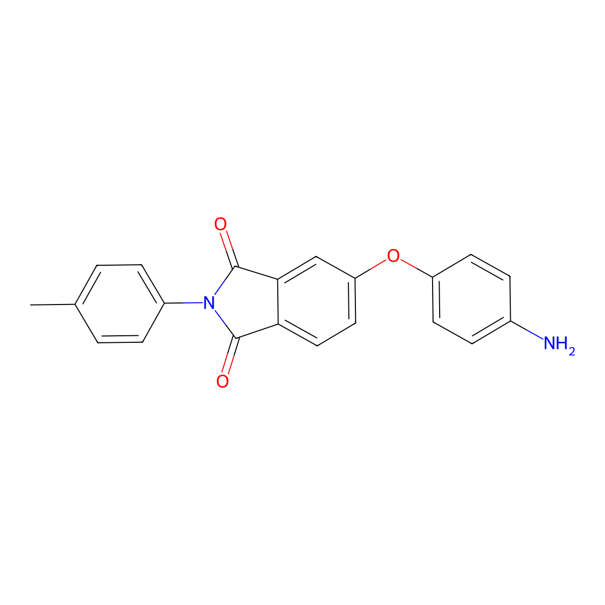 5-(4-aminophenoxy)-2-(4-methylphenyl)-1H-isoindole-1,3(2H)-dione molecular structure, CAS 296796-57-1