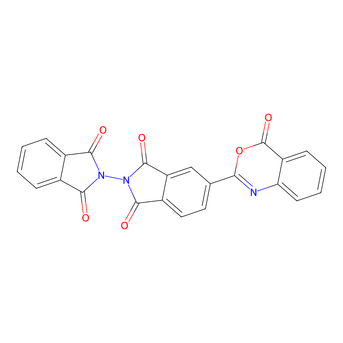 2-(1,3-Dioxoisoindol-2-yl)-5-(4-oxo-3,1-benzoxazin-2-yl)isoindole-1,3-dione molecular structure, CAS 296799-89-8