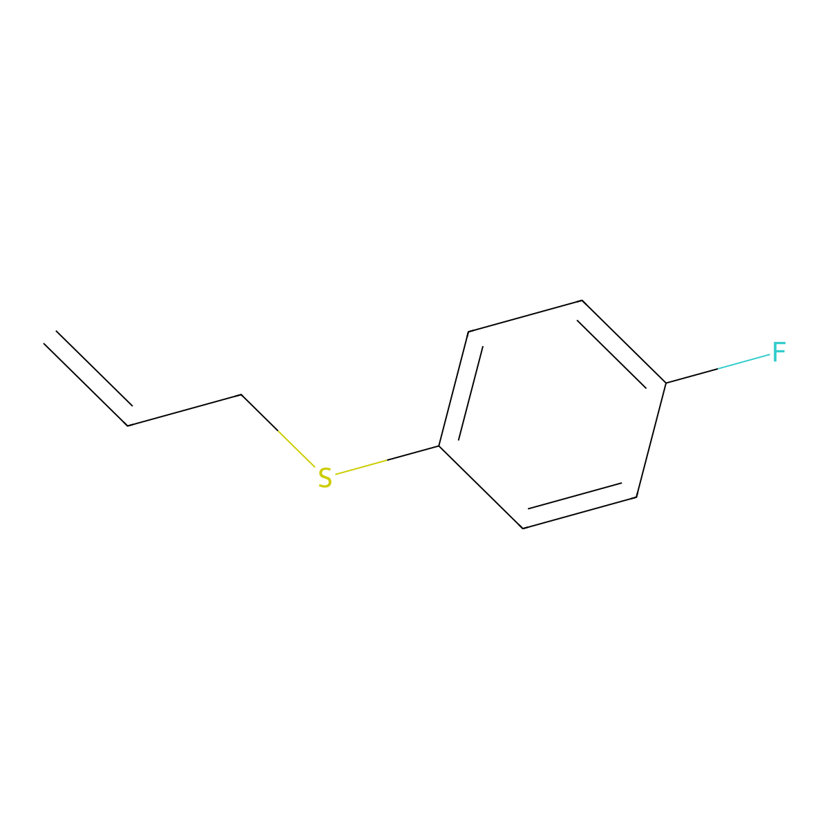 1-Allylsulfanyl-4-fluorobenzene molecular structure, CAS 2968-14-1