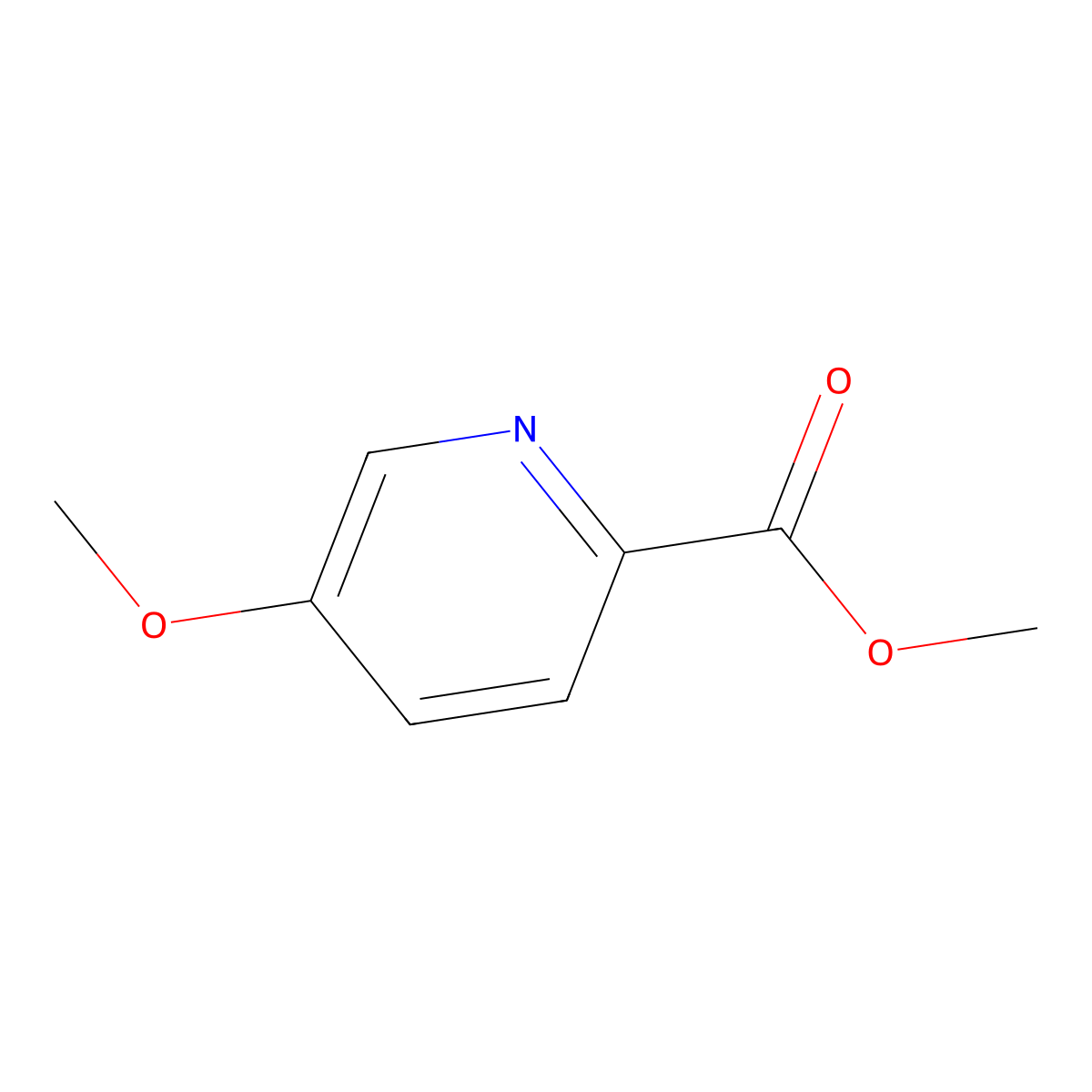 Methyl 5-methoxypyridine-2-carboxylate molecular structure, CAS 29681-39-8