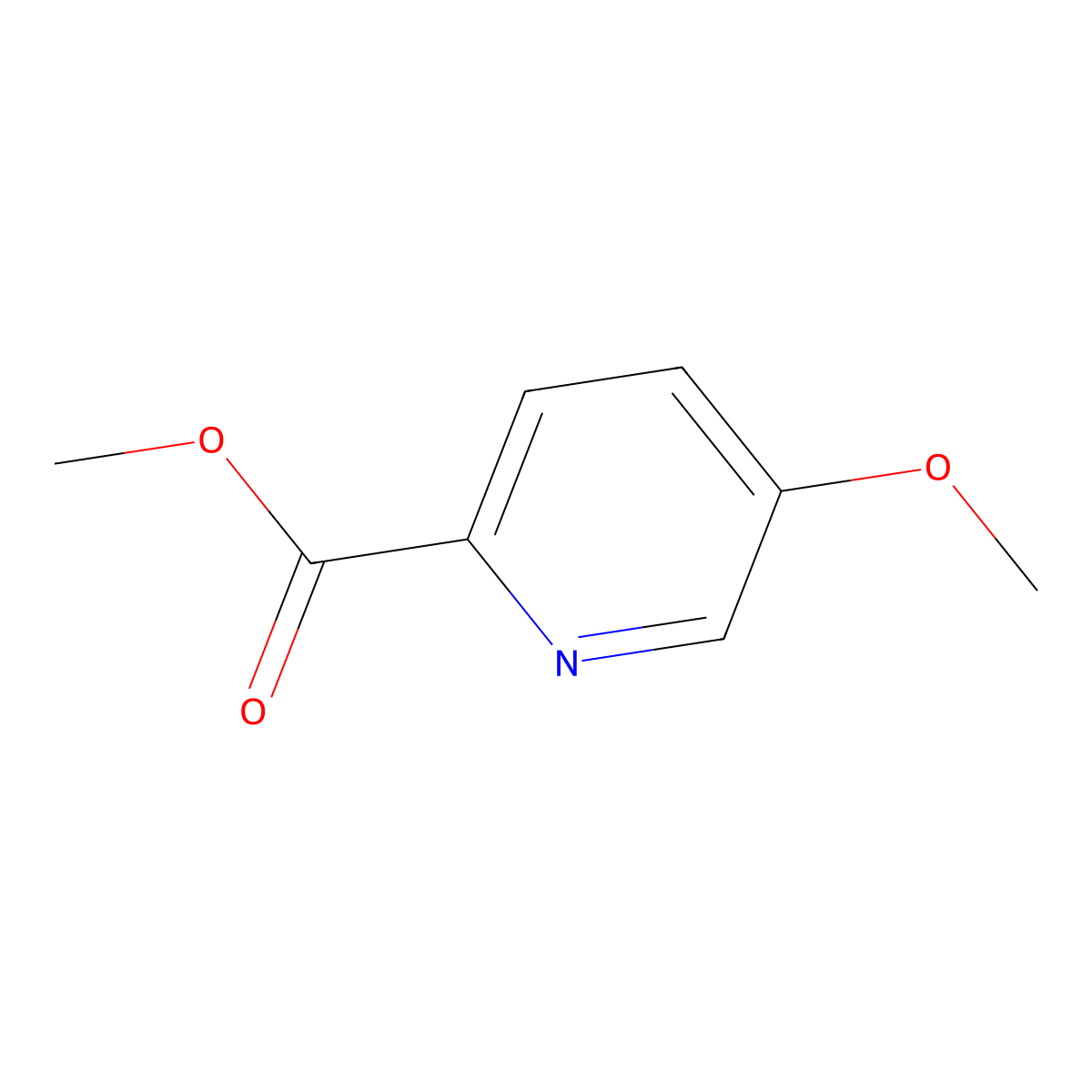 Methyl 5-methoxypyridine-2-carboxylate molecular structure, CAS 29681-39-8