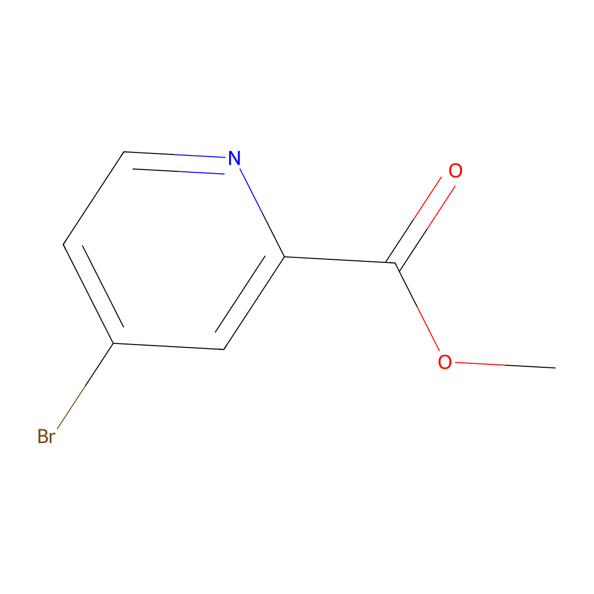 Methyl 4-bromopicolinate molecular structure, CAS 29681-42-3