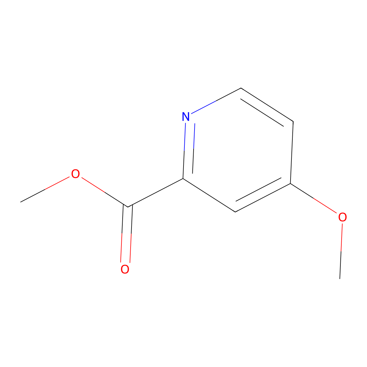 Methyl 4-methoxypyridine-2-carboxylate molecular structure, CAS 29681-43-4