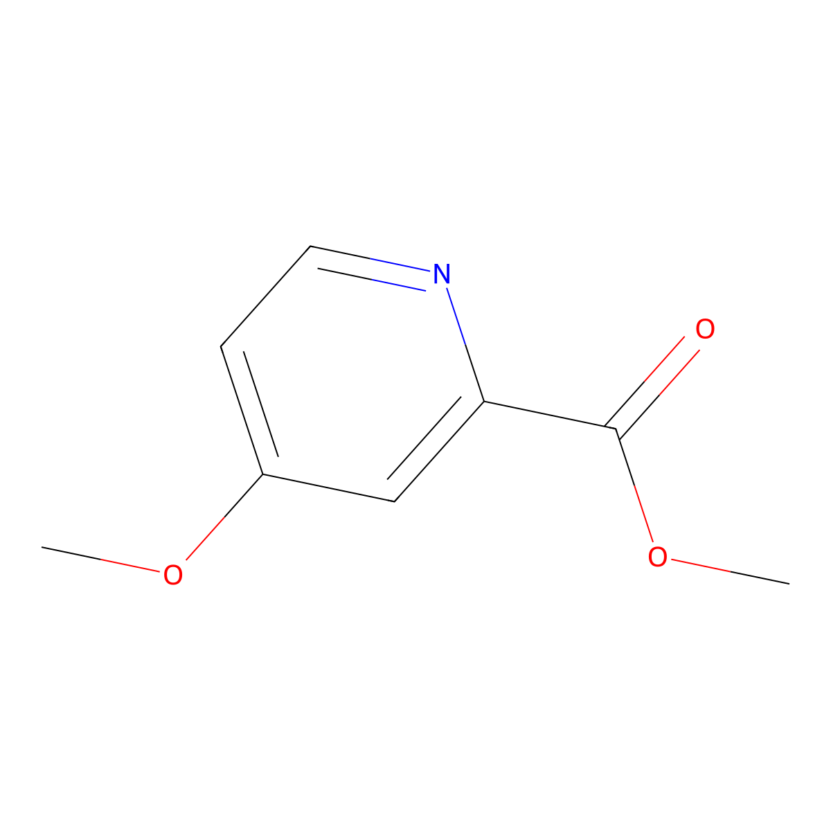 Methyl 4-methoxypyridine-2-carboxylate molecular structure, CAS 29681-43-4