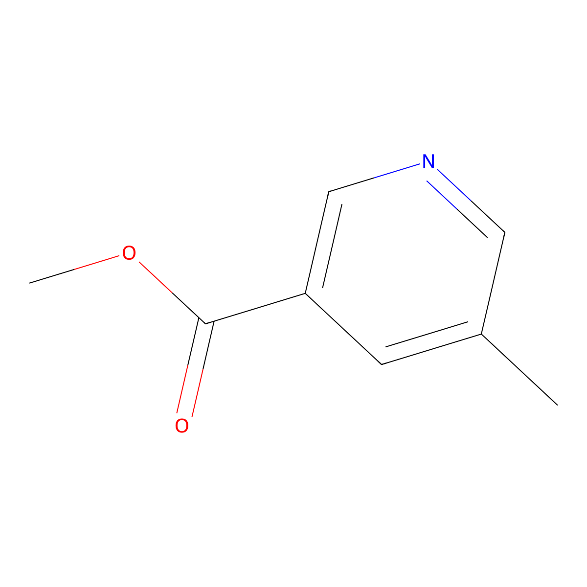 Methyl 5-methylpyridine-3-carboxylate molecular structure, CAS 29681-45-6