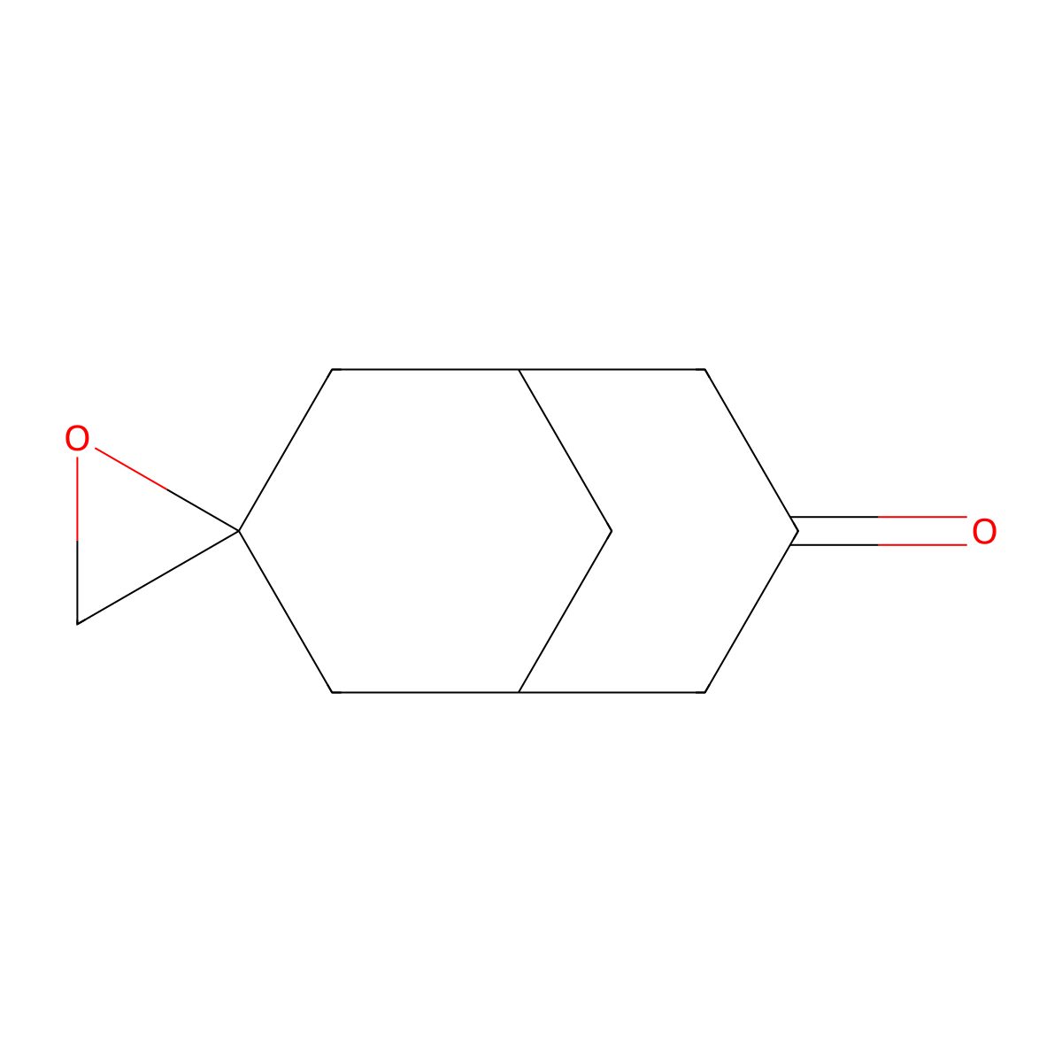 Spiro[bicyclo[3.3.1]nonane-3,2'-oxiran]-7-one molecular structure, CAS 29681-64-9