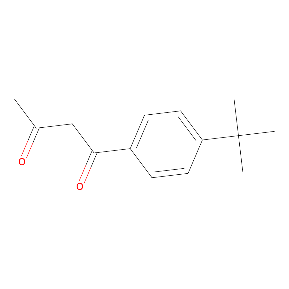 (4-t-Butylbenzoyl)acetone molecular structure, CAS 29681-97-8