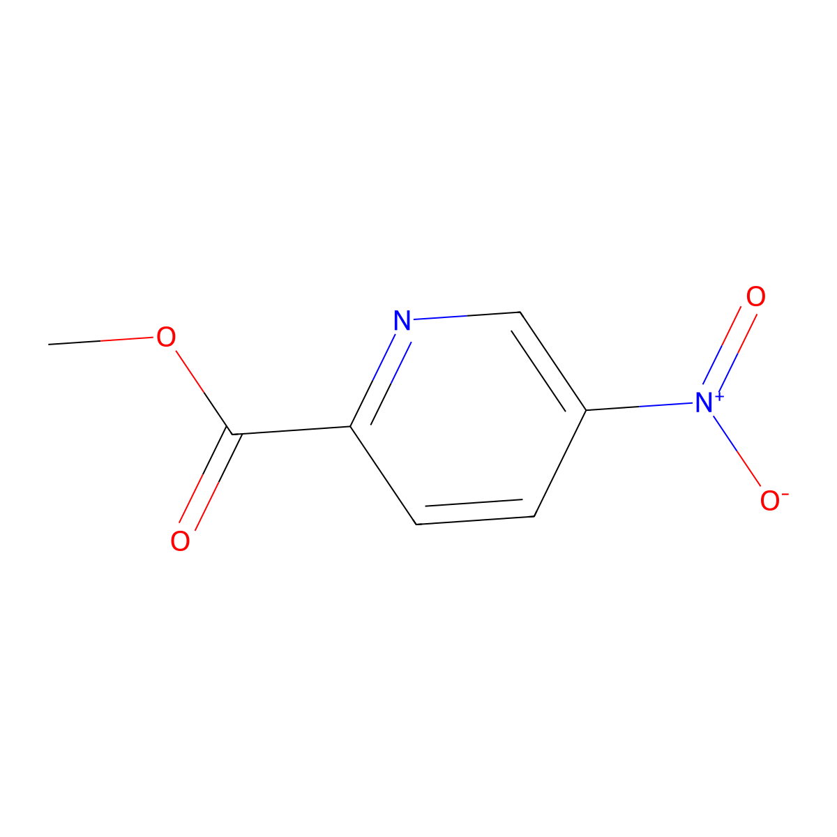 Methyl 5-nitropicolinate molecular structure, CAS 29682-14-2
