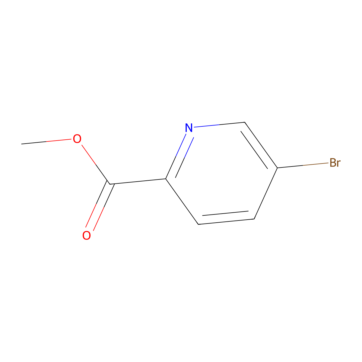 Methyl 5-bromopyridine-2-carboxylate molecular structure, CAS 29682-15-3