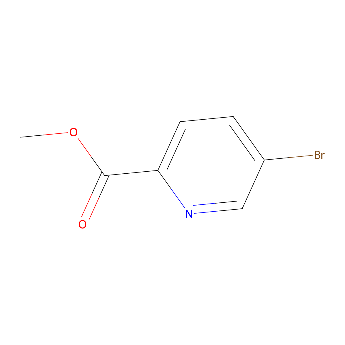 Methyl 5-bromopyridine-2-carboxylate molecular structure, CAS 29682-15-3