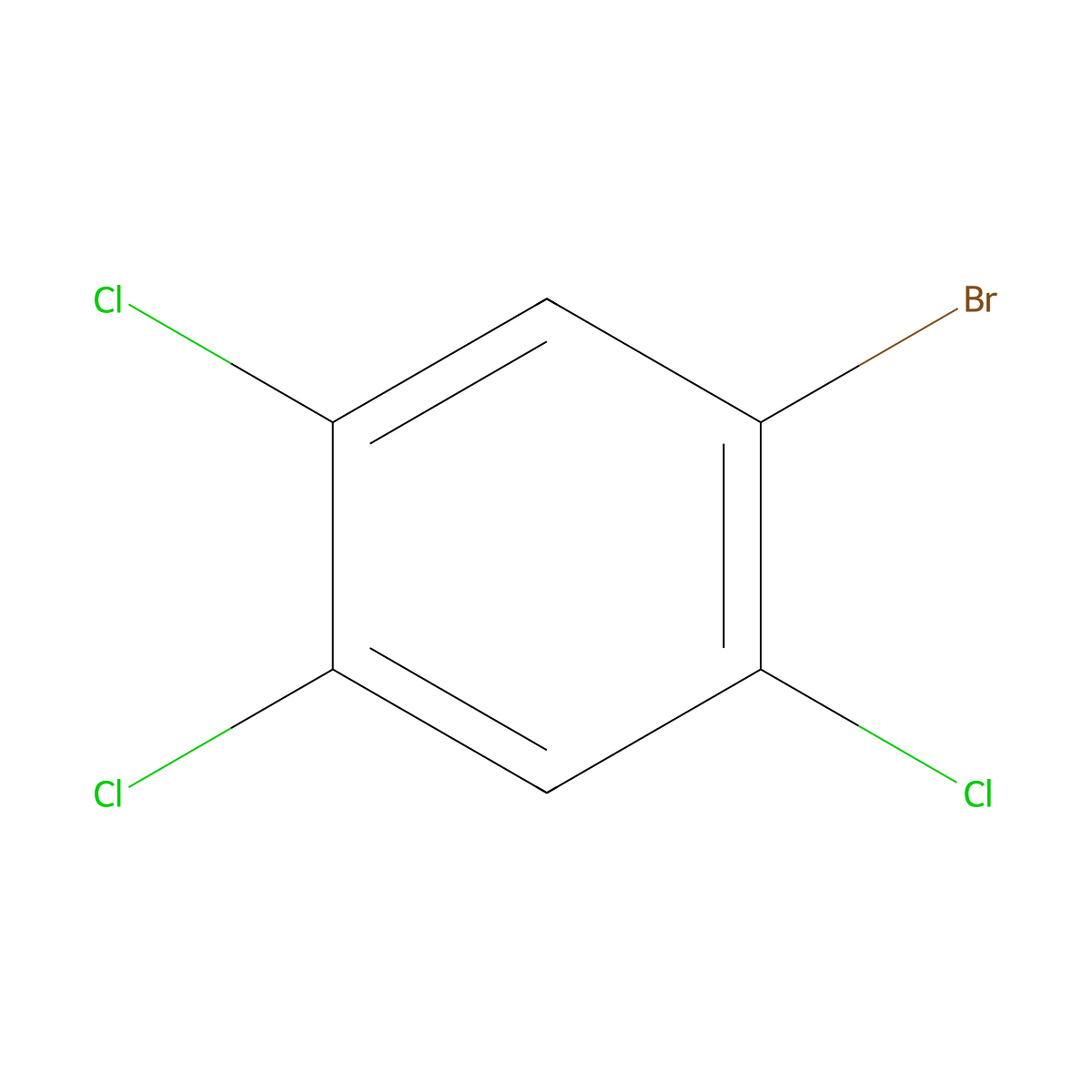 1-Bromo-2,4,5-trichlorobenzene molecular structure, CAS 29682-44-8