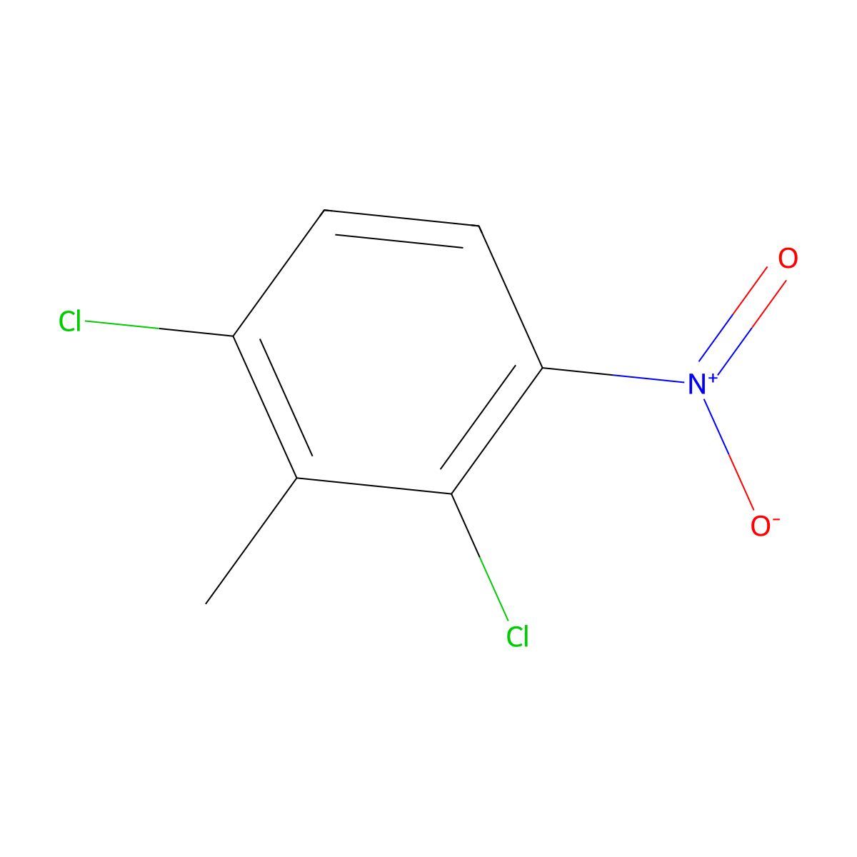 2,6-Dichloro-3-nitrotoluene molecular structure, CAS 29682-46-0