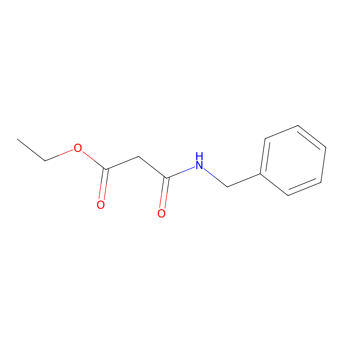 Ethyl 3-(benzylamino)-3-oxopropanoate molecular structure, CAS 29689-63-2
