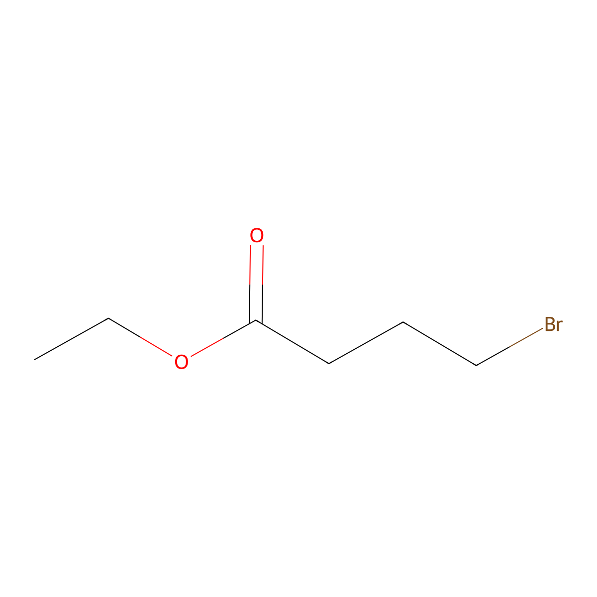 Ethyl 4-bromobutyrate molecular structure, CAS 2969-81-5