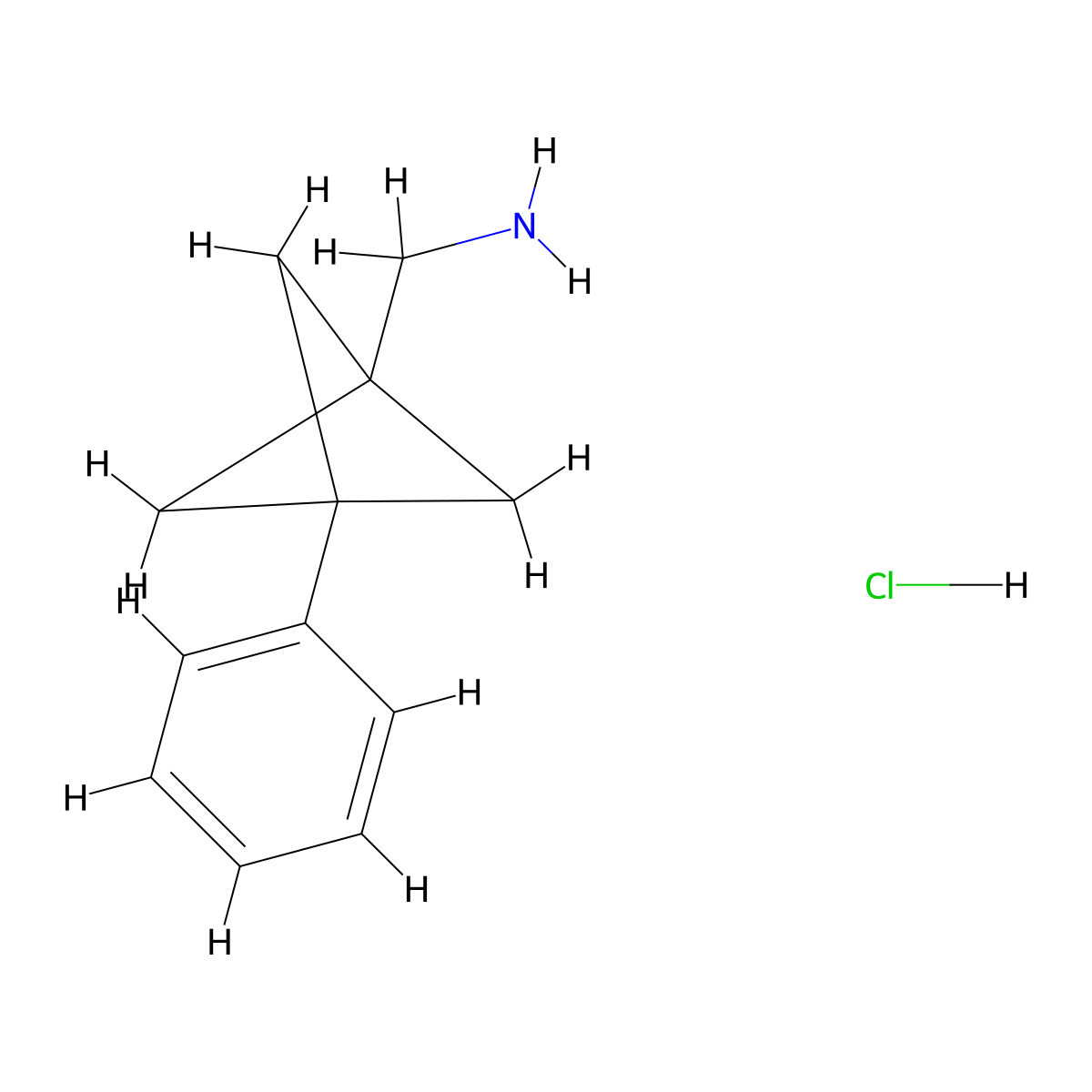 1-{3-Phenylbicyclo[1.1.1]pentan-1-yl}methanamine hydrochloride molecular structure, CAS 2969193-05-1
