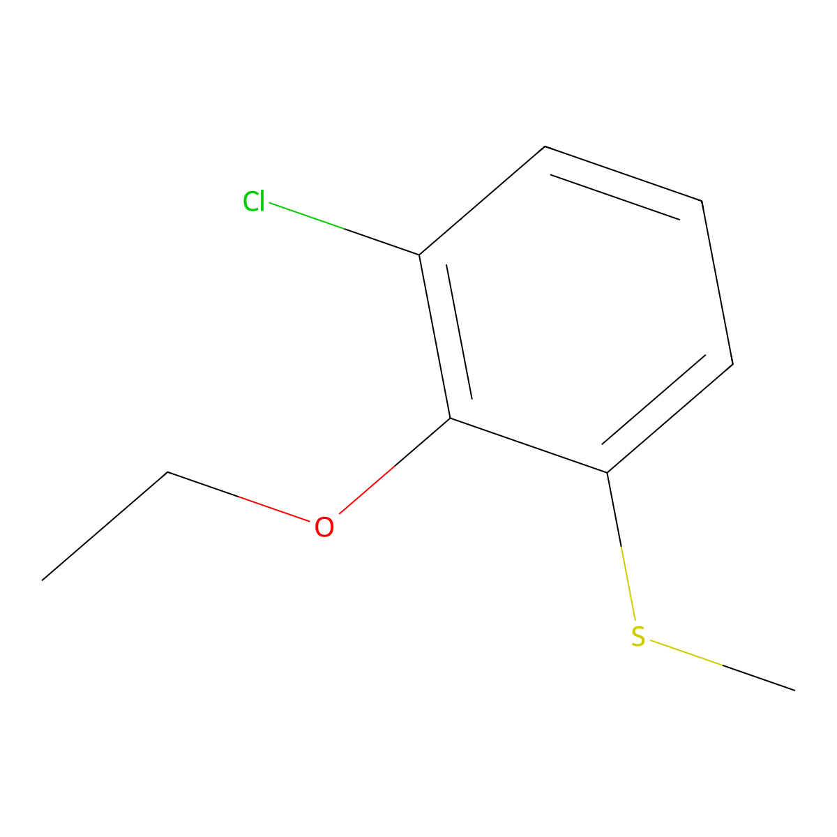 (3-Chloro-2-ethoxyphenyl)(methyl)sulfane molecular structure, CAS 2969240-96-6