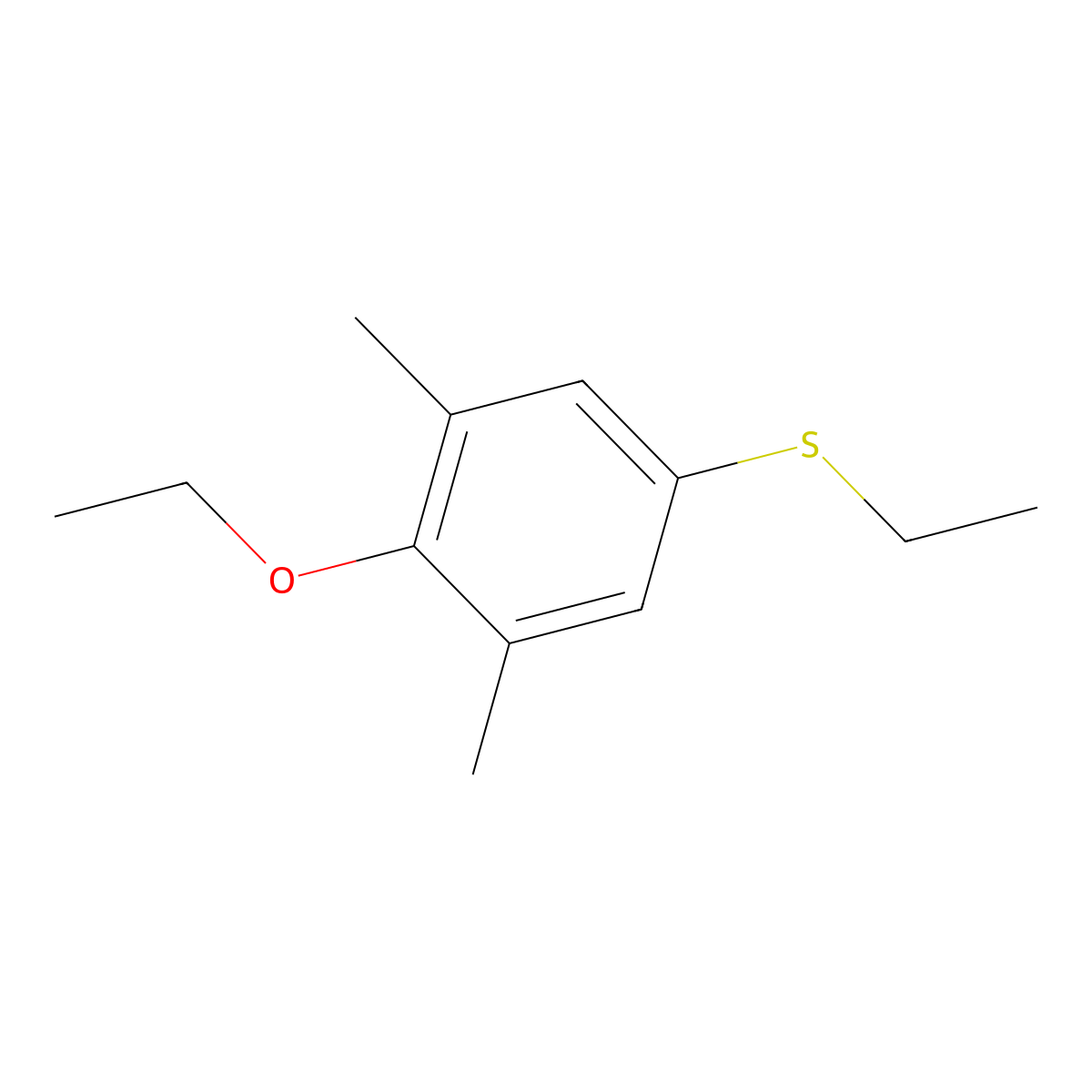 (4-Ethoxy-3,5-dimethylphenyl)(ethyl)sulfane molecular structure, CAS 2969242-96-2