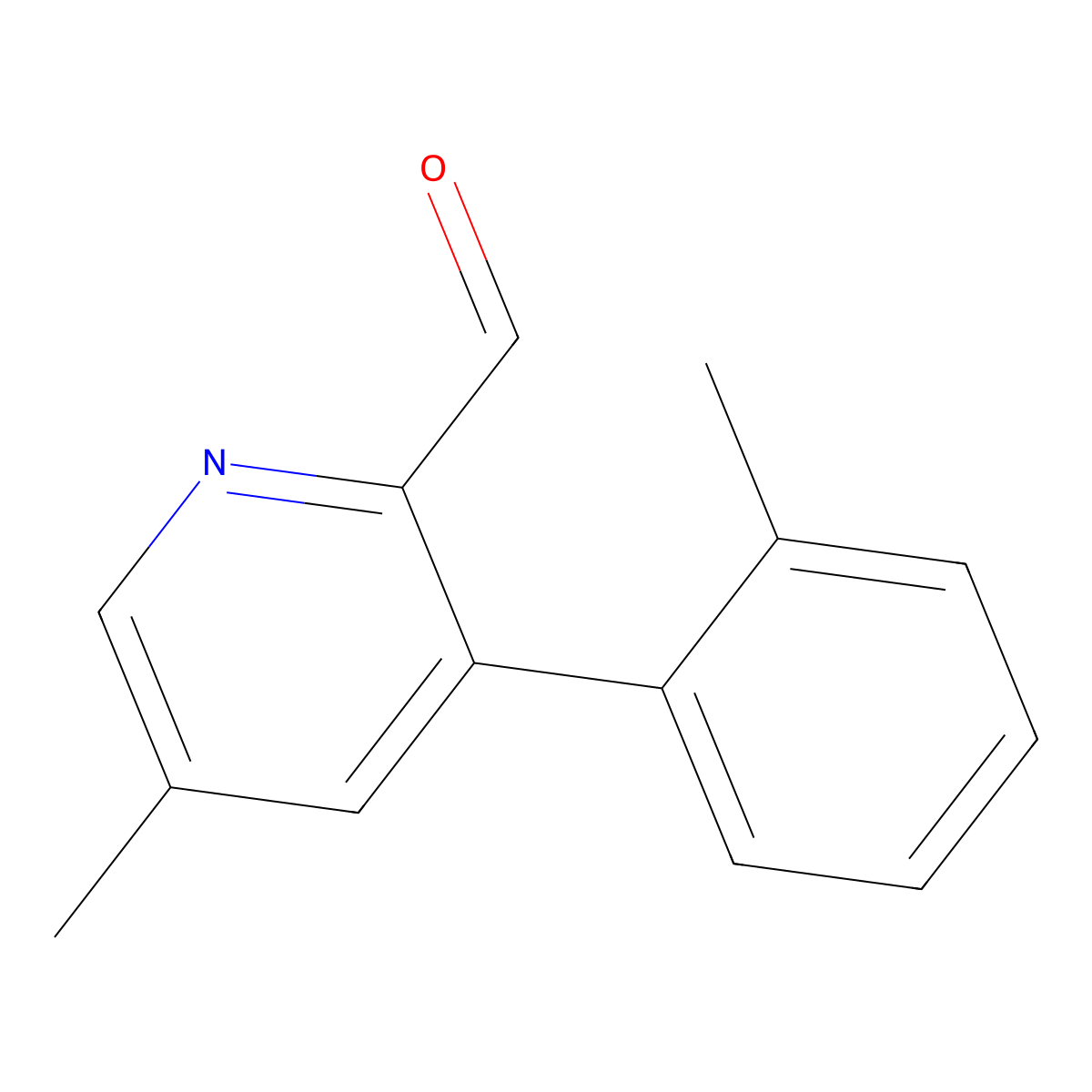 5-Methyl-3-(o-tolyl)picolinaldehyde molecular structure, CAS 2969244-92-4