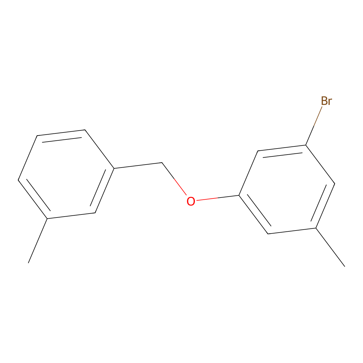 1-Bromo-3-methyl-5-((3-methylbenZyl)oxy)benZene molecular structure, CAS 2969253-29-8