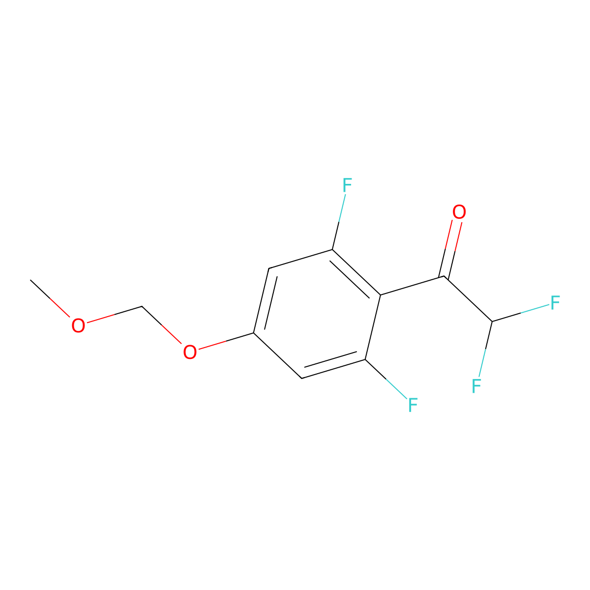 1-(2,6-Difluoro-4-(methoxymethoxy)phenyl)-2,2-difluoroethanone molecular structure, CAS 2969253-37-8
