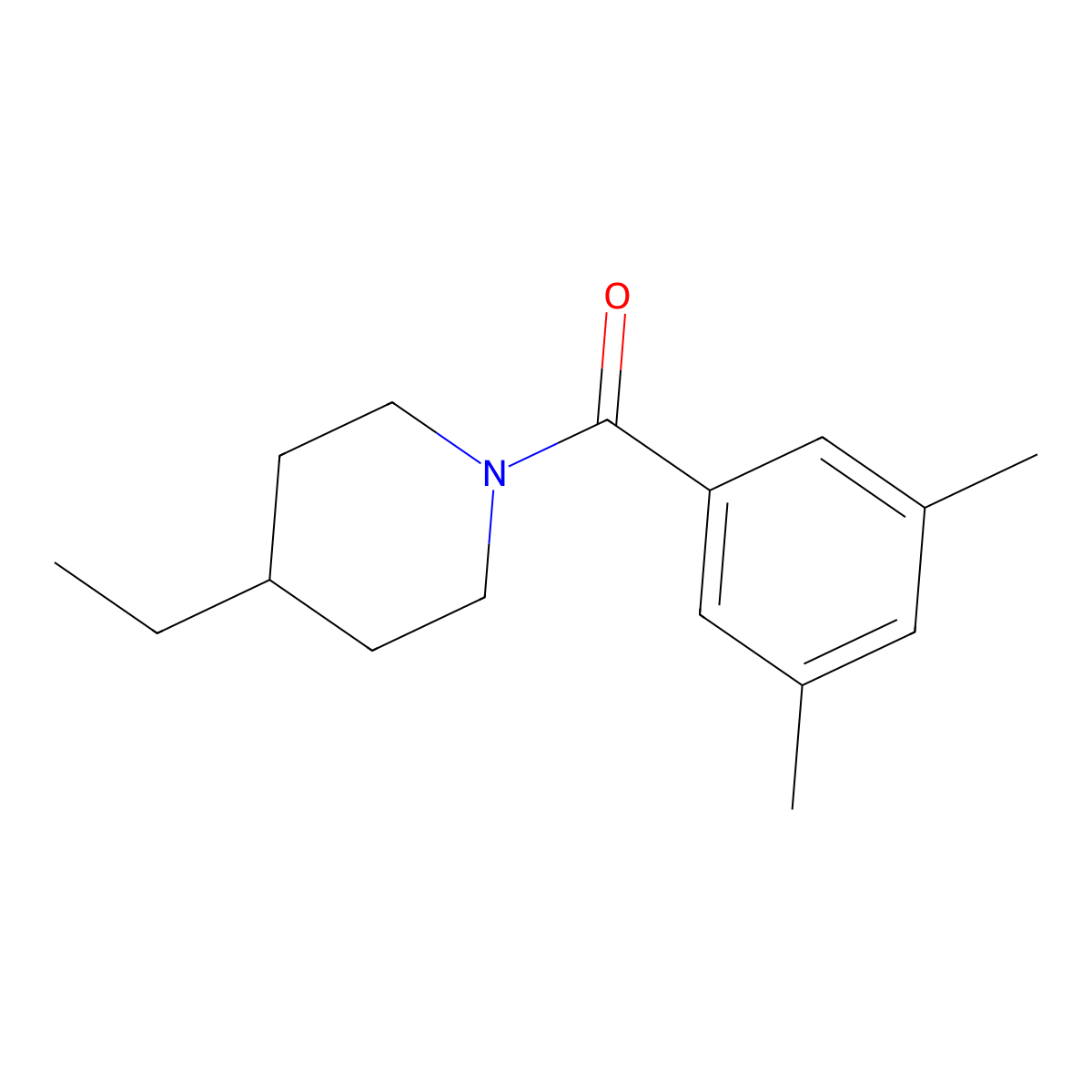 (3,5-Dimethylphenyl)(4-ethylpiperidin-1-yl)methanone molecular structure, CAS 2969253-58-3