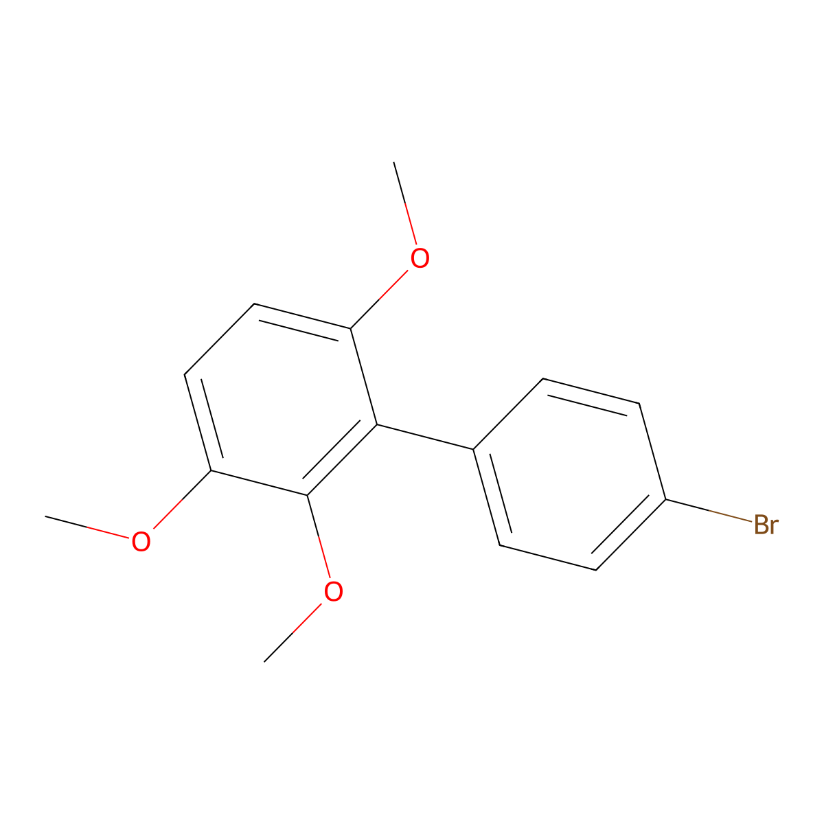 4'-Bromo-2,3,6-trimethoxy-1,1'-biphenyl molecular structure, CAS 2969254-11-1