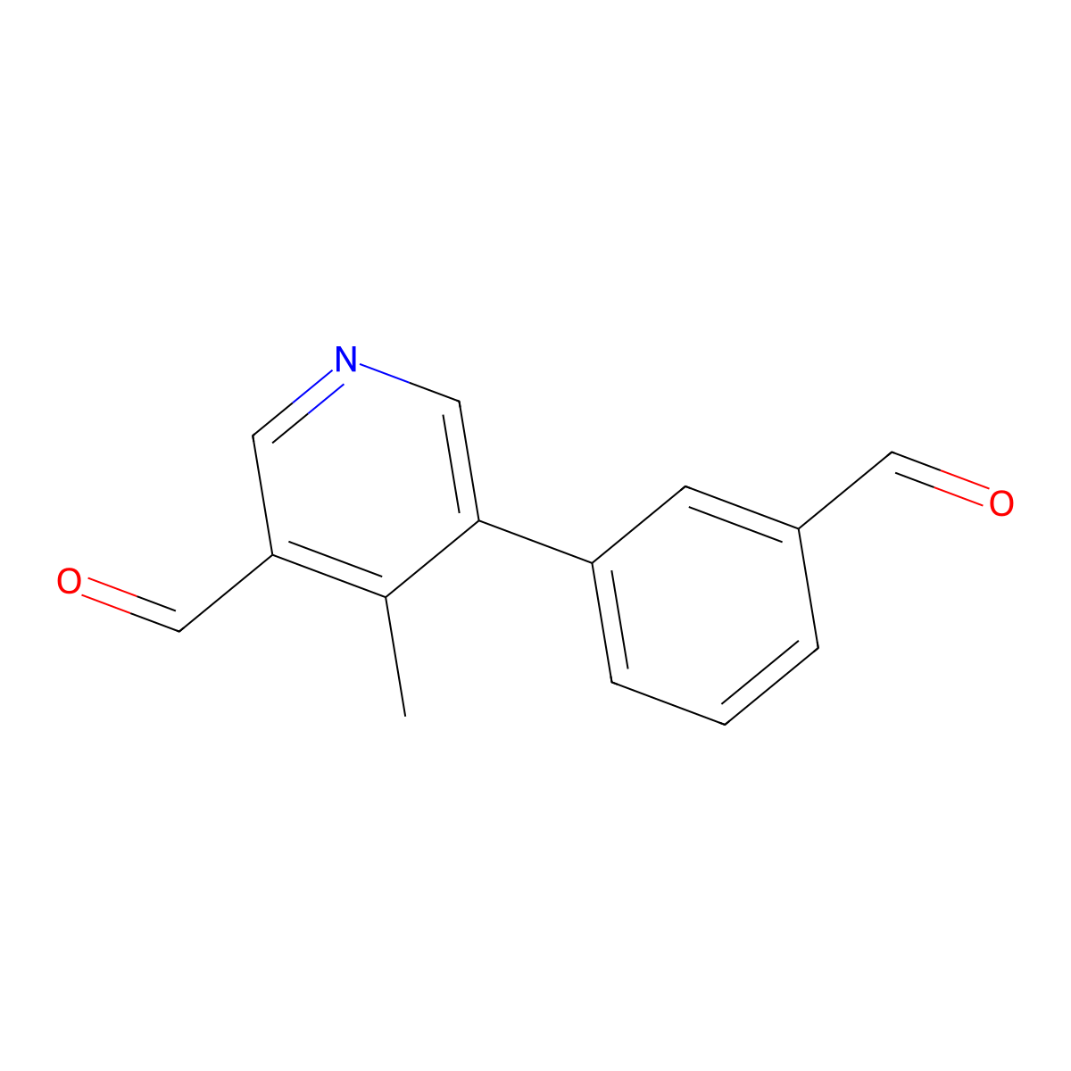 5-(3-Formylphenyl)-4-methylnicotinaldehyde molecular structure, CAS 2969255-76-1